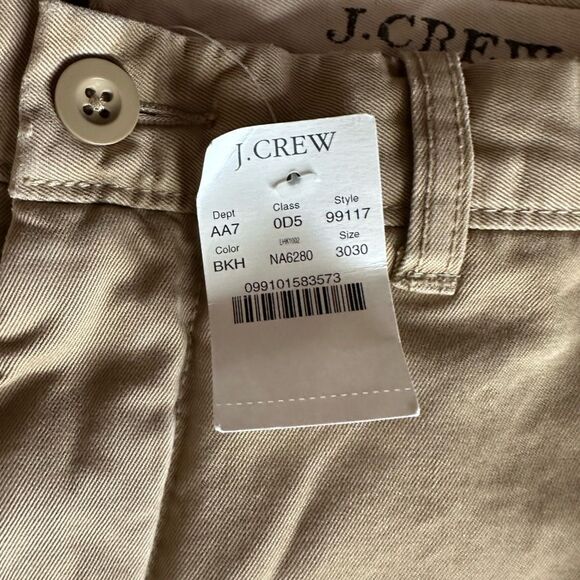J. Crew Flannel Lined Khaki Pants New Mens Size 30 Outdoor Workwear Warm - Picture 8 of 13